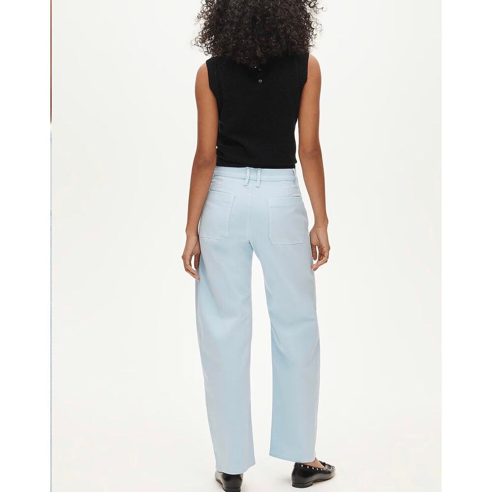 J. Crew Zoe Chateau Blue Barrel Chino Pant NWT size 29 - Picture 3 of 8